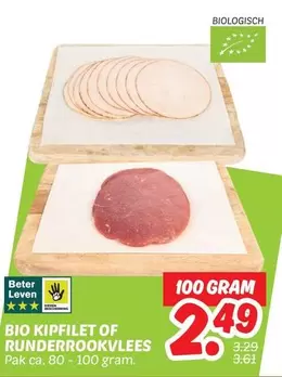 Bio - BIO KIPFILET OF RUNDERROOKVLEES