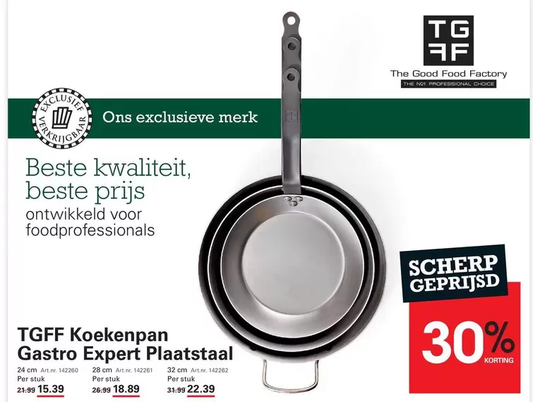 Koekenpan Gastro Expert Plaatstaal