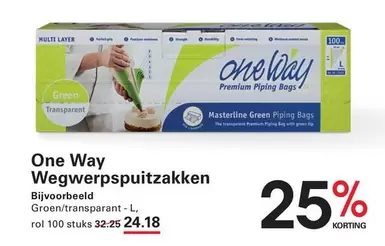 one - Wegwerpspuitzakken
