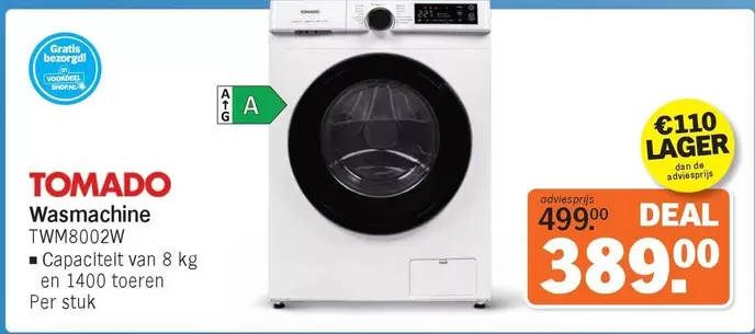 De - Wasmachine TWM8002W