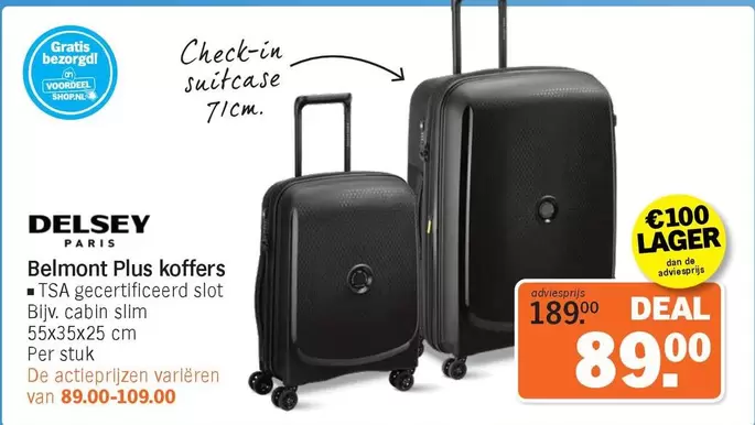 De - Belmont Plus koffers