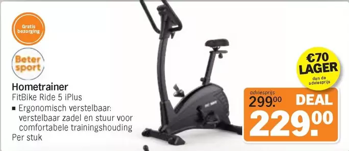 De - Hometrainer FitBike Ride 5 iPlus