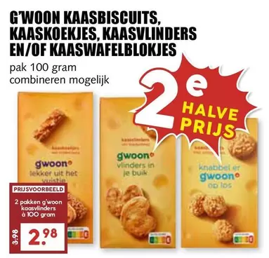 Op - KAASBISCUITS, KAASKOEKJES, KAASVLINDERS EN/OF KAASWAFELBLOKJES