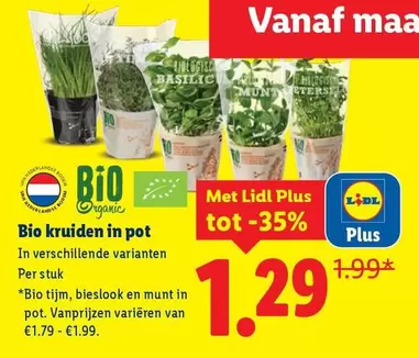 Bio -  kruiden in pot