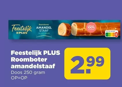 Roomboter amandelstaaf