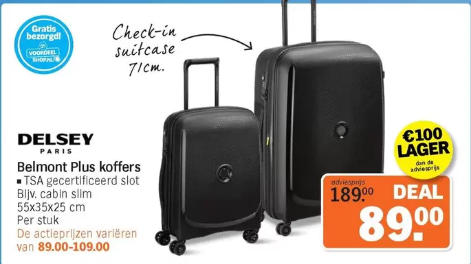 De - Belmont Plus koffers