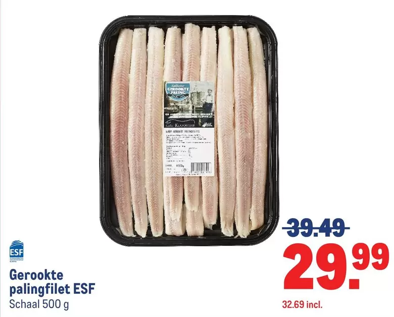 Op - Gerookte palingfilet ESF