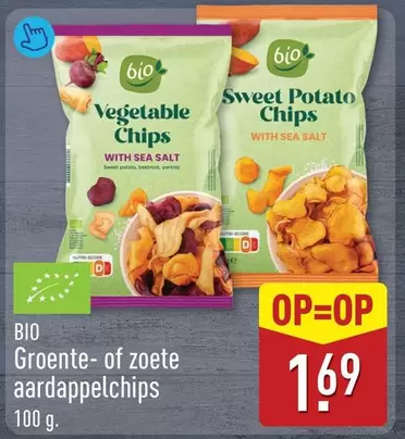 Bio - Groente- of zoete aardappelchips