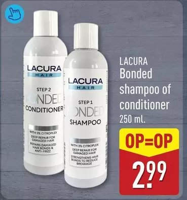 Bonded shampoo of conditioner