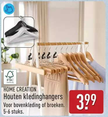 Houten kledinghangers
