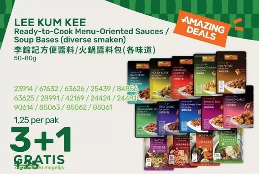 Lee - Ready-to-Cook Menu-Oriented Sauces/ Soup Bases (diverse smaken)