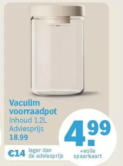 De - Vacuüm voorraadpot