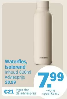 De - Waterfles, isolerend