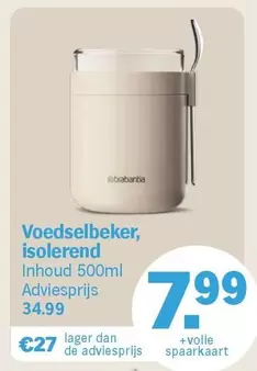 Brabantia - Voedselbeker, isolerend