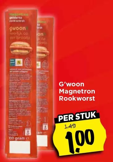 Op - Magnetron Rookworst