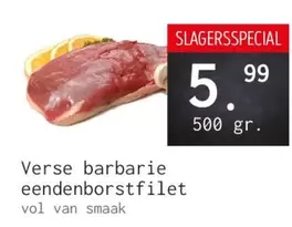 Verse barbarie eendenborstfilet