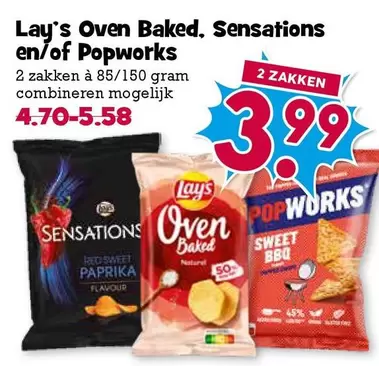 Lay's - Oven Baked, Sensations en/of Popworks
