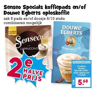 Senseo - Specials koffiepads en/of oploskoffie