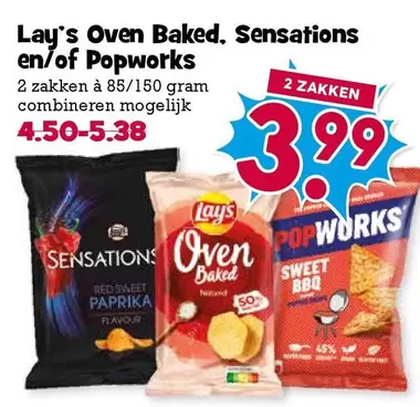 Lay's - Oven Baked, Sensations en/of Popworks