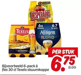 Texels -  skuumkoppe, Affligem Blond, Desperados Original