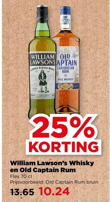 Bruin - Lawson's Whisky en Old Captain Rum