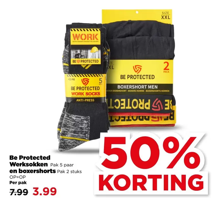 be - Werksokken Pak 5 paar en boxershorts Pak 2 stuks