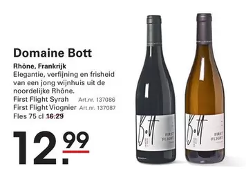 De - First Flight Syrah Art.nr. 137086, First Flight Viognier Art.nr. 137087