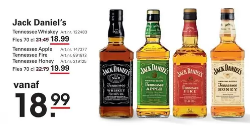 Jack Daniel's - Tennessee Whiskey, Apple, Fire, Honey