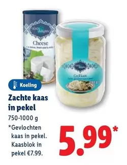 Zachte kaas in pekel