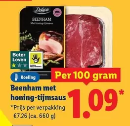 Deluxe - Beenham met honing-tijmsaus