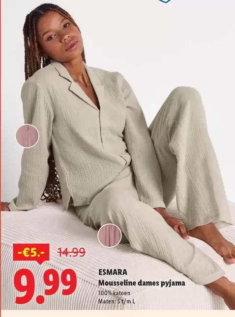 Mousseline dames pyjama