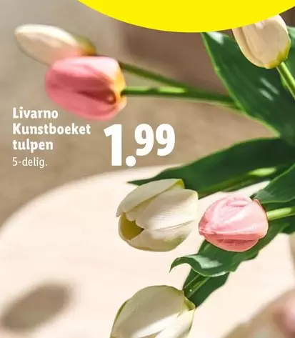 Kunstboeket tulpen