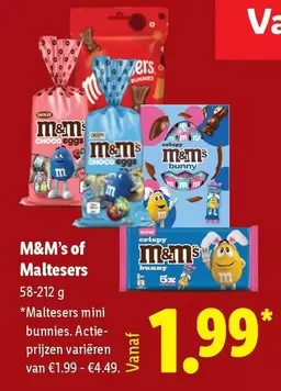 M&M's -  of Maltesers