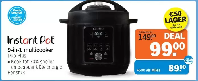 De - 9-in-1 multicooker Duo Plus