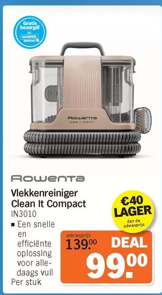 Rowenta - Vlekkenreiniger Clean It Compact IN3010
