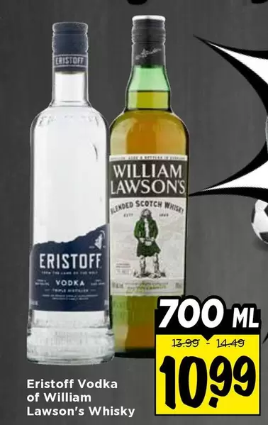 Vodka of William Lawson's Whisky