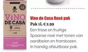 De - Vino de Casa Rosé pak