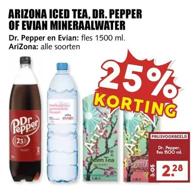 Pepper - ICED TEA, DR. PEPPER OF EVIAN MINERAALWATER