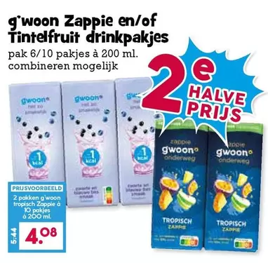 Apple - Zappie en/of Tintelfruit drinkpakjes