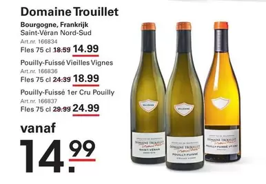 Bourgogne, Frankrijk Saint-Véran Nord-Sud, Pouilly-Fuissé Vieilles Vignes, Pouilly-Fuissé 1er Cru Pouilly