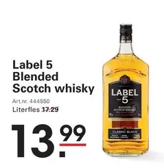 Label - Blended Scotch whisky