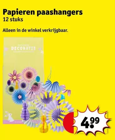 De - Papieren paashangers