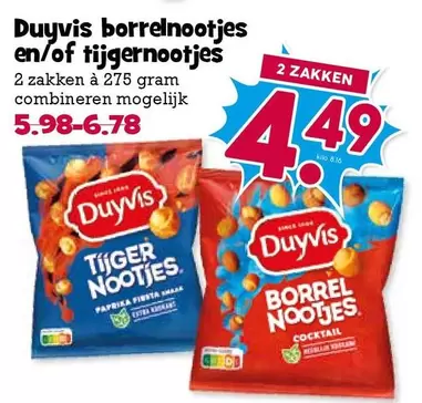 borrelnootjes en/of tijgernootjes