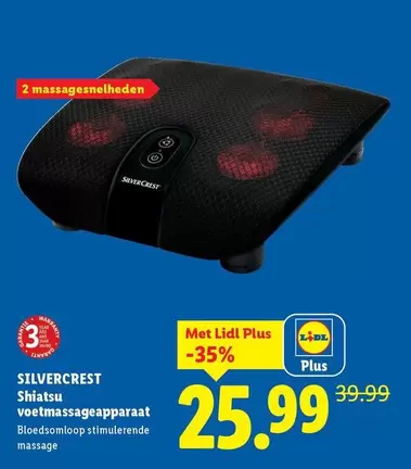 Shiatsu voetmassageapparaat