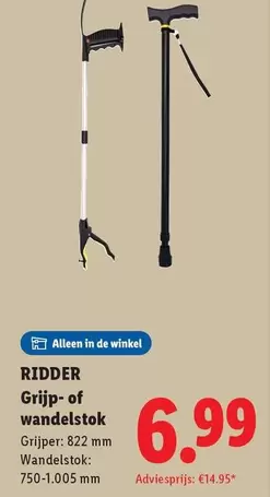 De - Grijp- of wandelstok