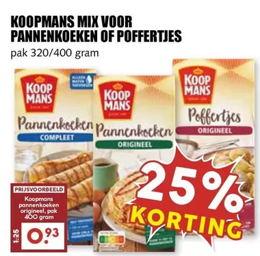 Koopmans - MIX VOOR PANNENKOEKEN OF POFFERTJES