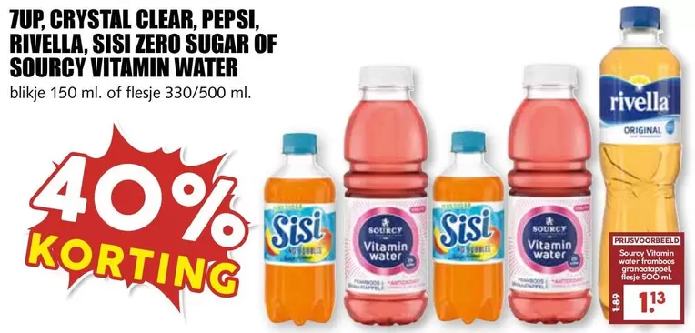 Clear - SISI ZERO SUGAR OF SOURCY VITAMIN WATER