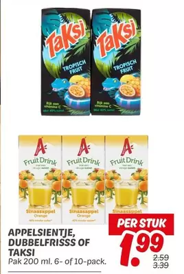 APPELSIENTJE, DUBBELFRISSS OF TAKSI