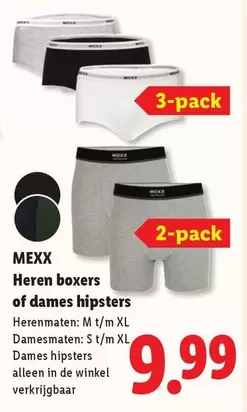 De - Heren boxers of dames hipsters