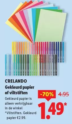 De - Gekleurd papier of viltstiften